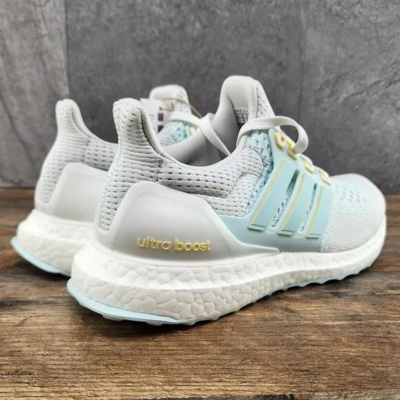 Adidas Ultraboost 1.0 Size 7.5 Womens White MInt Blue Casual Shoes IH7312