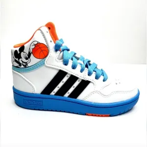 ADIDAS x Disney Mickey Mid Hoops Shoes White/Multi Size 4.5. NEW IN BOX