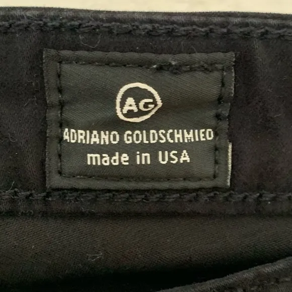 AG Adriano Goldschmied SZ 29R “The Stevie” Slim Straight Black Jeans
