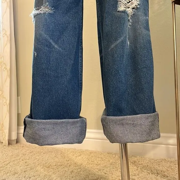 AG ADRIANO GOLDSCHMIED KNOX HIGH RISE BAGGY BOYFRIEND JEANS. Size 27R