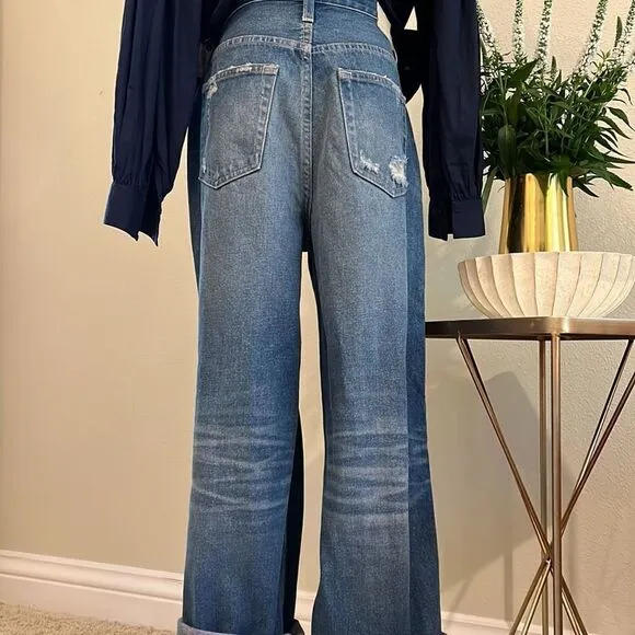 AG ADRIANO GOLDSCHMIED KNOX HIGH RISE BAGGY BOYFRIEND JEANS. Size 27R