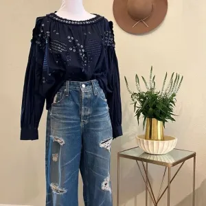 AG ADRIANO GOLDSCHMIED KNOX HIGH RISE BAGGY BOYFRIEND JEANS. Size 27R