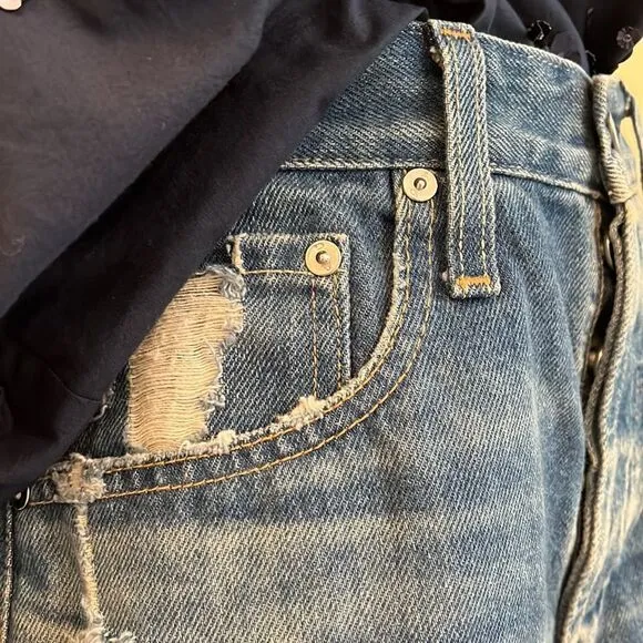 AG ADRIANO GOLDSCHMIED KNOX HIGH RISE BAGGY BOYFRIEND JEANS. Size 27R