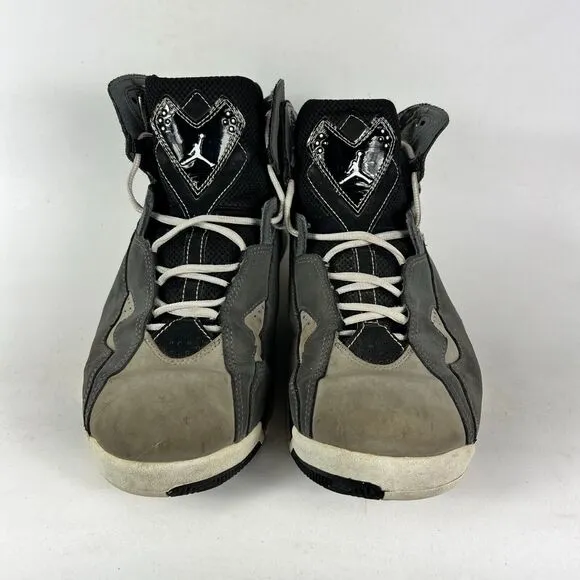 Air Jordan True Flight Sneaker Men's 11.5 Gray Logo Basketball Shoes 342964-003