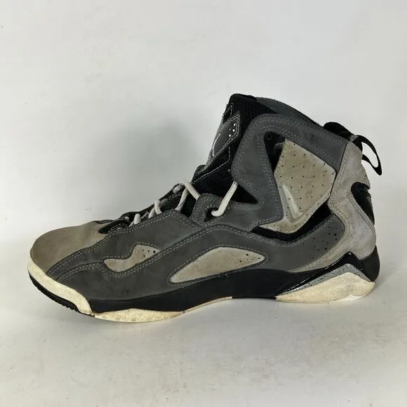 Air Jordan True Flight Sneaker Men's 11.5 Gray Logo Basketball Shoes 342964-003