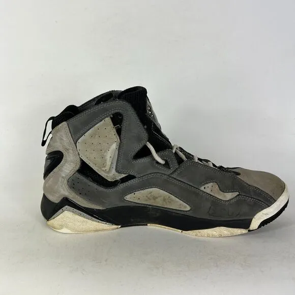 Air Jordan True Flight Sneaker Men's 11.5 Gray Logo Basketball Shoes 342964-003