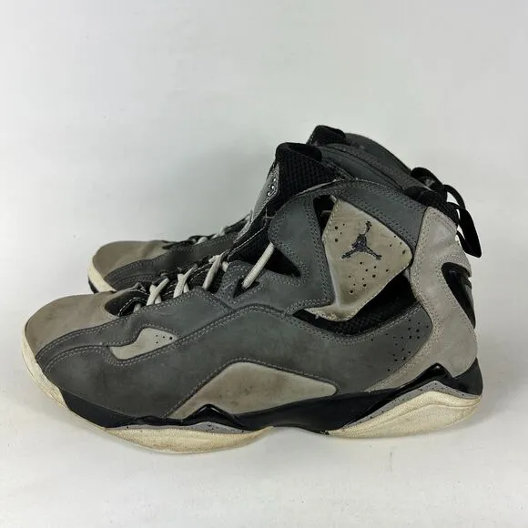 Air Jordan True Flight Sneaker Men's 11.5 Gray Logo Basketball Shoes 342964-003
