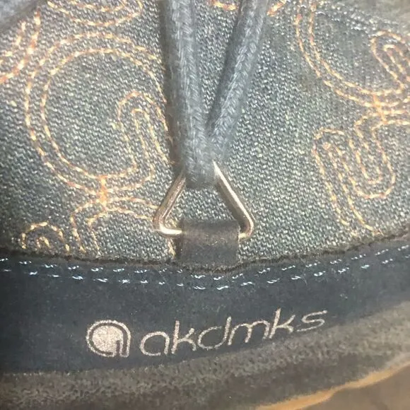 Akdmks Boots.  Akdmks Blizzard Light Denim Wedge Tall Boots. Size 8.5.