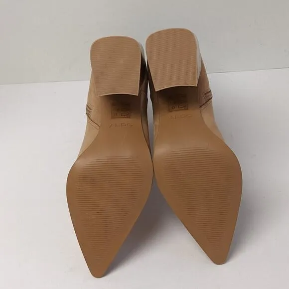 Aldo Bethanny Ankle Boots, Tan Leather, Women's 9