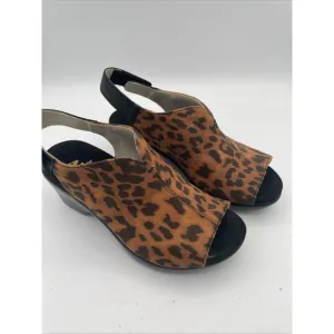 Alegria by PG Lite Eden Women's Size 35 Leopard Print Clogs Slip On Work New