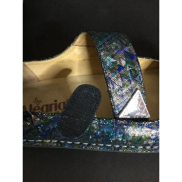 Alegria Womens Shoes 39 Paloma Mary Janes Rainbow Sparkle Slip Resistant Size 9