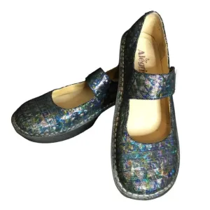 Alegria Womens Shoes 39 Paloma Mary Janes Rainbow Sparkle Slip Resistant Size 9