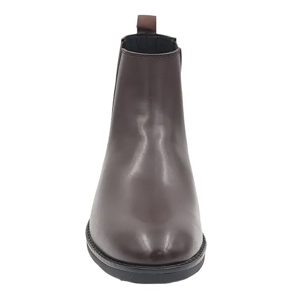 Alfani Men Luka 2 Pull On Chelsea Boots Size US 8M Brown Faux Leather