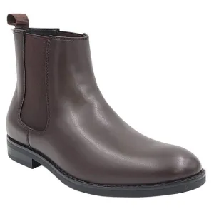 Alfani Men Luka 2 Pull On Chelsea Boots Size US 8M Brown Faux Leather