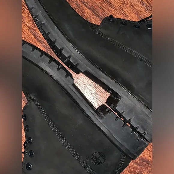 All black Timberland boots size 12 premium