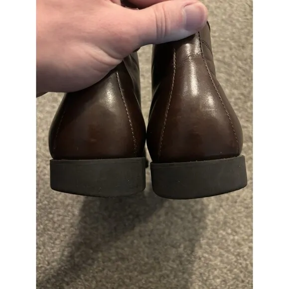 Allen Edmonds Calhoun Brown Soft Leather Chukka Dress Boots Men Size 9.5 D