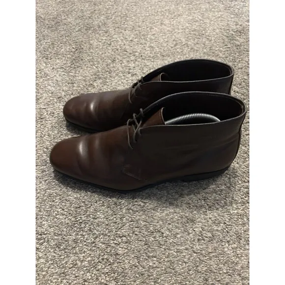 Allen Edmonds Calhoun Brown Soft Leather Chukka Dress Boots Men Size 9.5 D