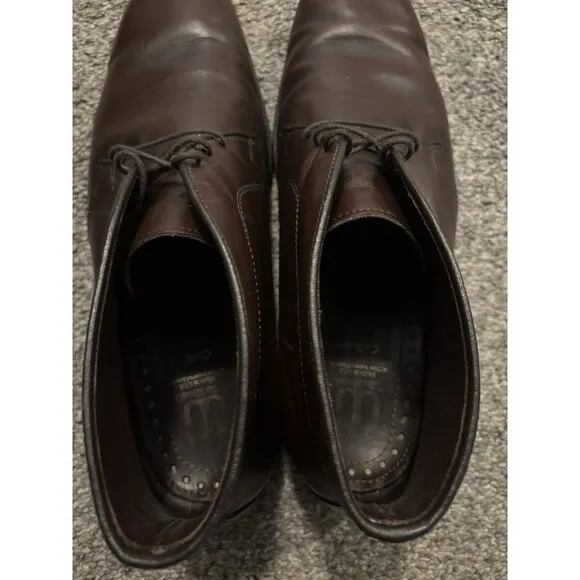 Allen Edmonds Calhoun Brown Soft Leather Chukka Dress Boots Men Size 9.5 D