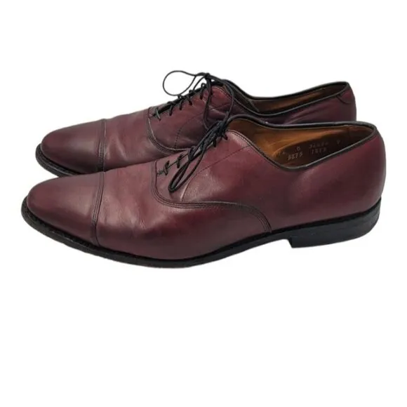 Allen Edmonds Oxford Dress Shoes 12 D Park Avenue Luxury Calf Leather Cap Toe