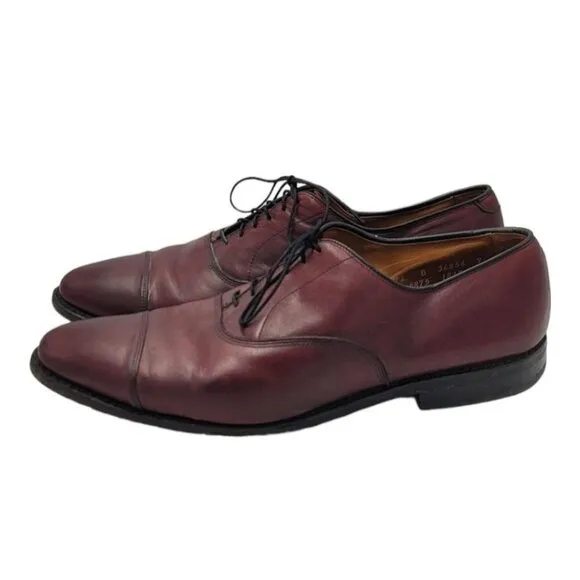 Allen Edmonds Oxford Dress Shoes 12 D Park Avenue Luxury Calf Leather Cap Toe