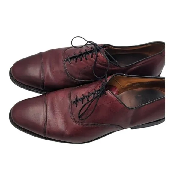 Allen Edmonds Oxford Dress Shoes 12 D Park Avenue Luxury Calf Leather Cap Toe