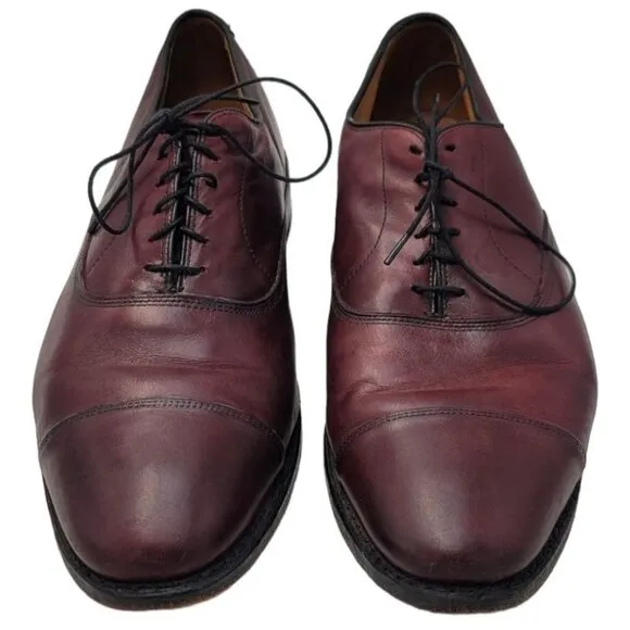 Allen Edmonds Oxford Dress Shoes 12 D Park Avenue Luxury Calf Leather Cap Toe
