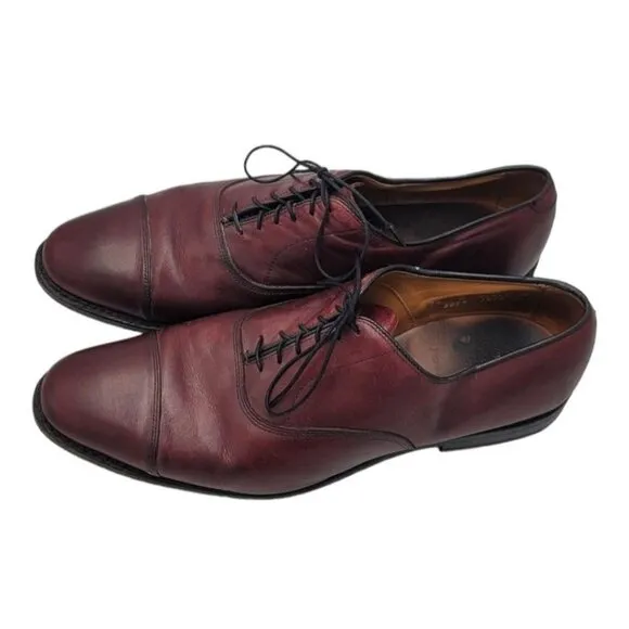 Allen Edmonds Oxford Dress Shoes 12 D Park Avenue Luxury Calf Leather Cap Toe