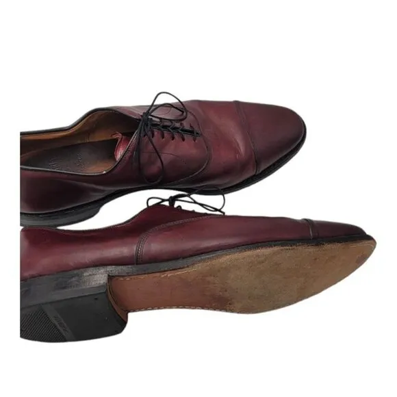 Allen Edmonds Oxford Dress Shoes 12 D Park Avenue Luxury Calf Leather Cap Toe