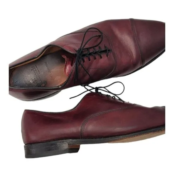 Allen Edmonds Oxford Dress Shoes 12 D Park Avenue Luxury Calf Leather Cap Toe