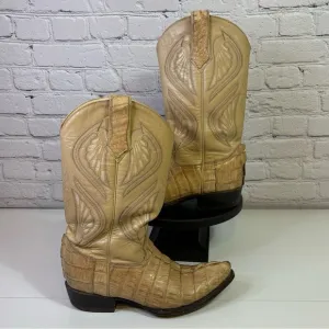 Alligator Cowboy Boots, Original Western Boot Men’s Size 7 Woman’s Size 8