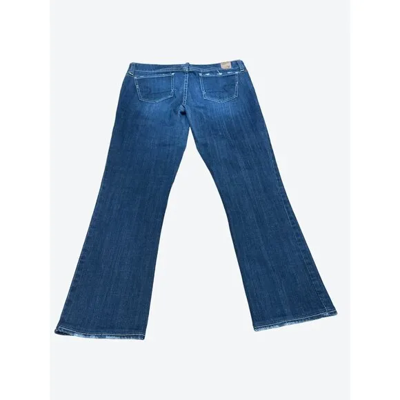 American Eagle Outfitters Straight Leg Stretch Denim Blue Jeans Size 10 Cotton