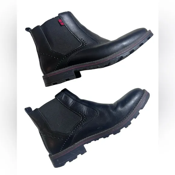 Andrea Men, leather boots, size 7