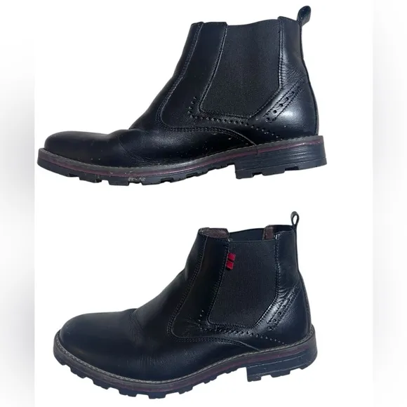 Andrea Men, leather boots, size 7