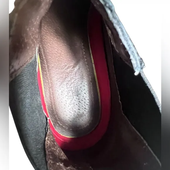 Andrea Men, leather boots, size 7