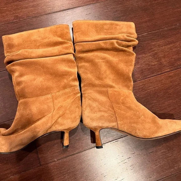 Anthropologie ANGEL ALARCON Suede Slouch Boots