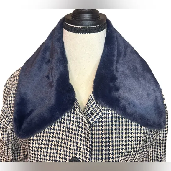 Anthropologie || Maeve Tweed Faux Fur Fur Collar Jacket