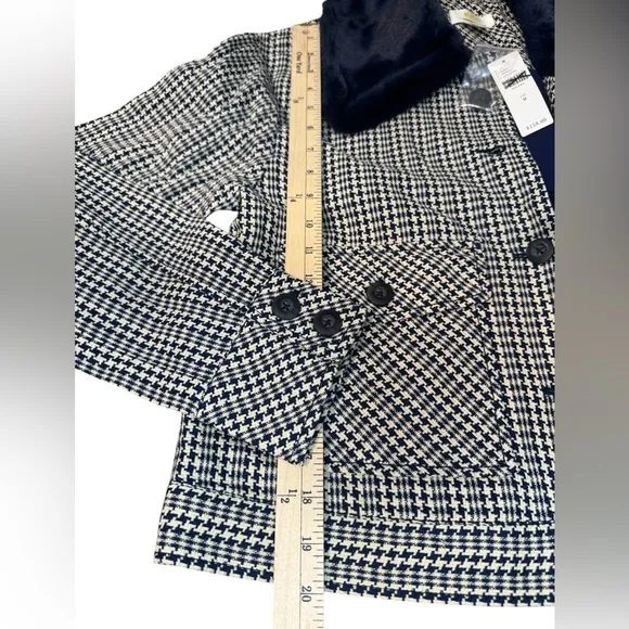 Anthropologie || Maeve Tweed Faux Fur Fur Collar Jacket
