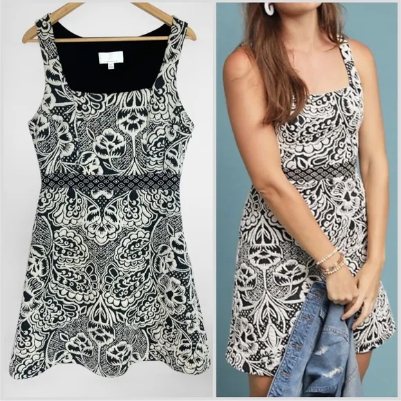 Anthropologie Valery Structured Sleeveless Knit Dress Size M