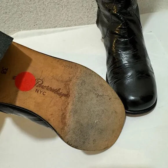 ANYA Ponorovskaya NYC boots women size 38 patent