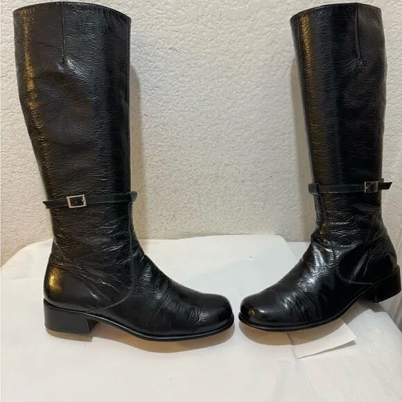 ANYA Ponorovskaya NYC boots women size 38 patent