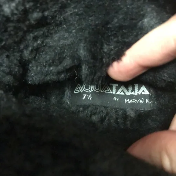 Aquatalia Black Suede Zip-Front Boots