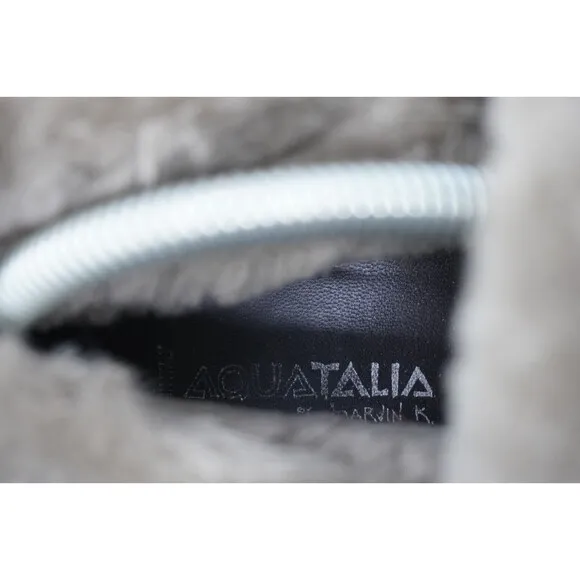 Aquatalia Jacinda Boots Genuine Sheep Fur Lined Weatherproof Women’s 7.5 EUC