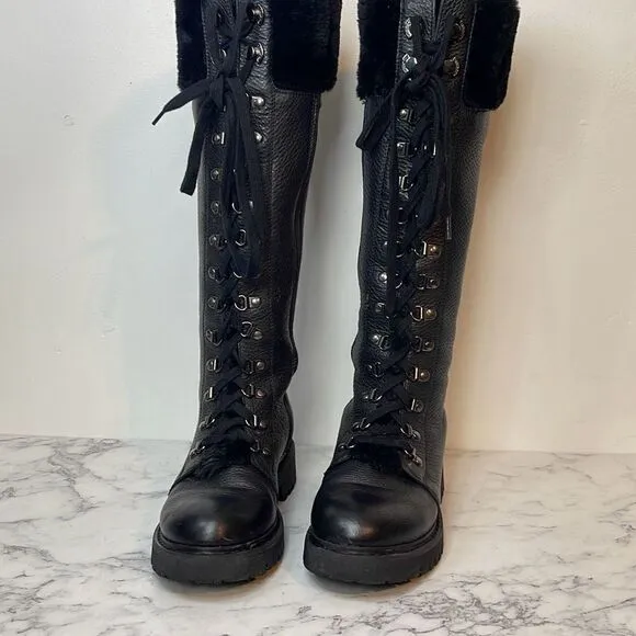 Aquatalia Women's Joslyn Weatherproof Lace Up Boots 6