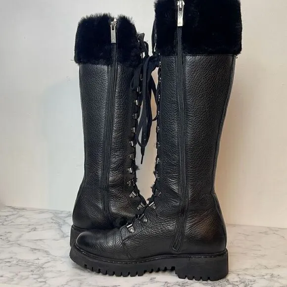 Aquatalia Women's Joslyn Weatherproof Lace Up Boots 6