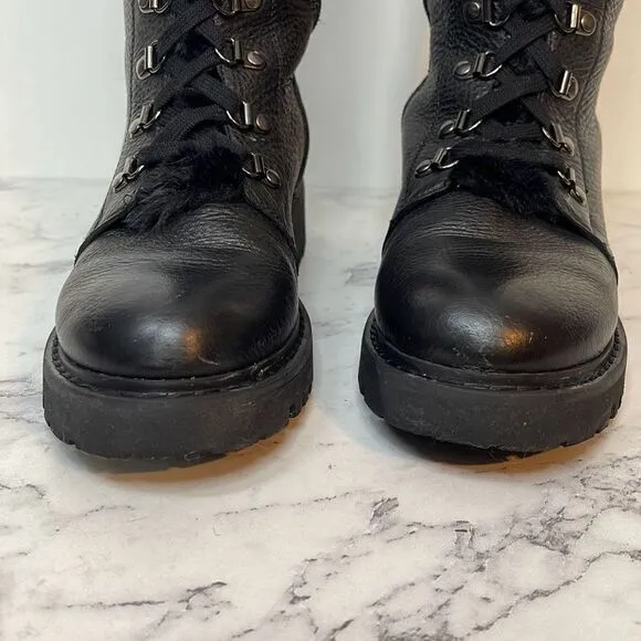 Aquatalia Women's Joslyn Weatherproof Lace Up Boots 6