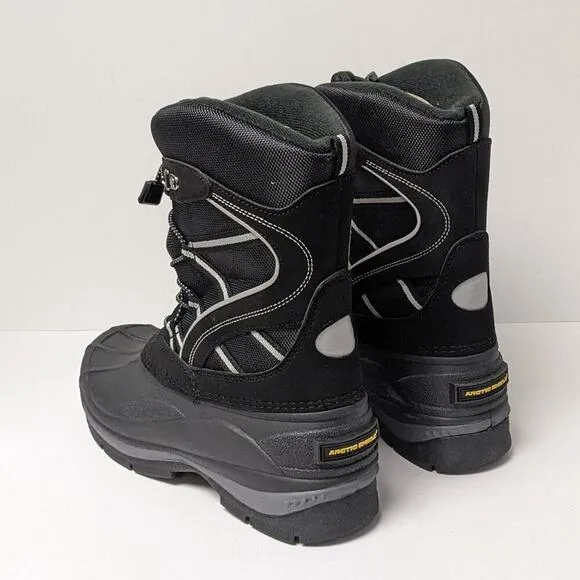 Arctic Shield Waterproof Insulated Winter Boots, Black, Men's 7 M