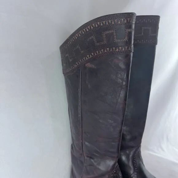 Ariat 10011941 Women Sahara Distressed Brown Leather COWBOY WESTERN Boots 9