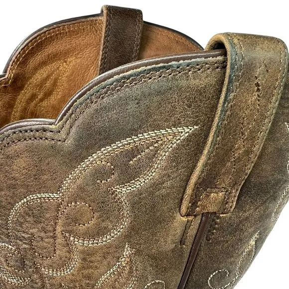 Ariat 15729 Heritage Western J Toe Tan Brown Leather Boots Sz 9.5B Women