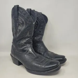 Ariat Boots Men 11D Black Deertan Leather Western Cowboy Legend Phoenix 10010938