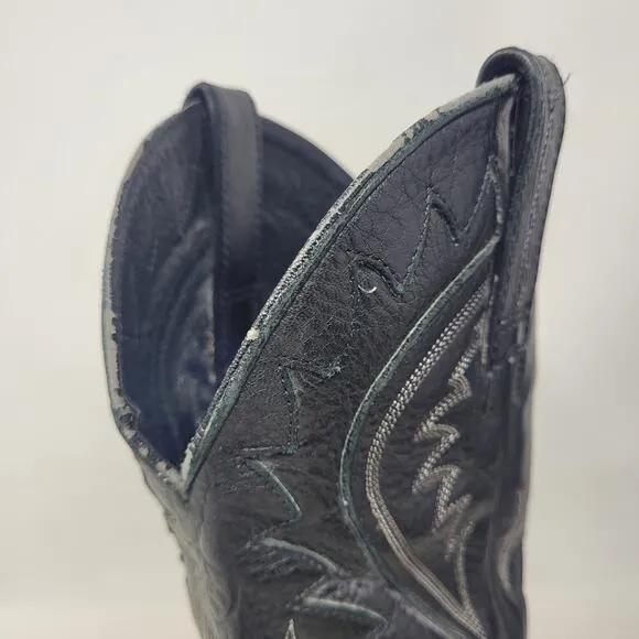 Ariat Boots Men 11D Black Deertan Leather Western Cowboy Legend Phoenix 10010938